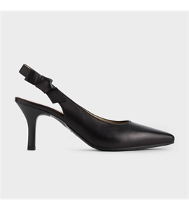 Sandalo modello chanel con fiocco laterale, punta affusolata e tacco da  7,5cm - [NERP907950DE]