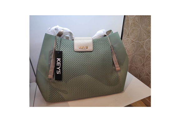 Borsa verde acqua con tracolla - [keyk-bowl]